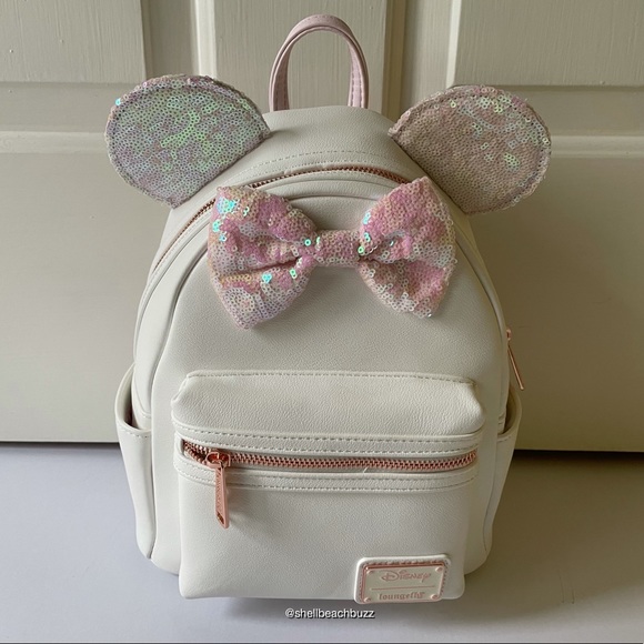 Disney Handbags - Loungefly Disney Minnie Mouse Iridescent Sequin Mini Backpack